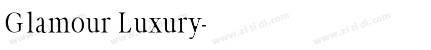 Glamour Luxury字体转换